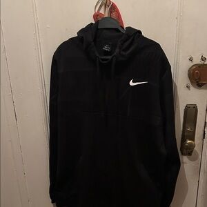 Nike Men's Black Hooded Jacket